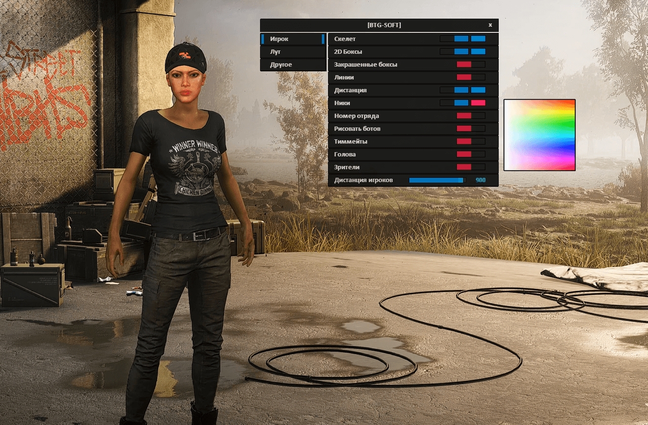 Приватный чит для PUBG Steam от BTG